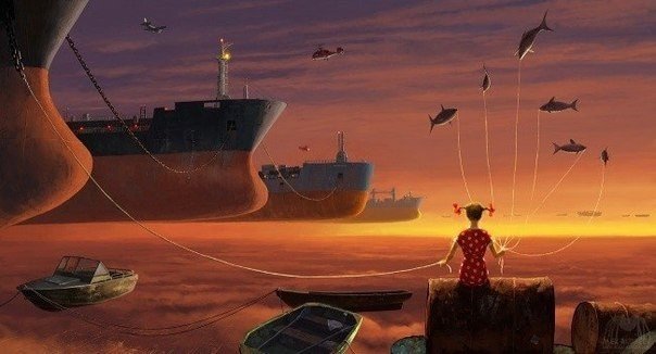 Los mundos paralelos del artista Alex Andreev.