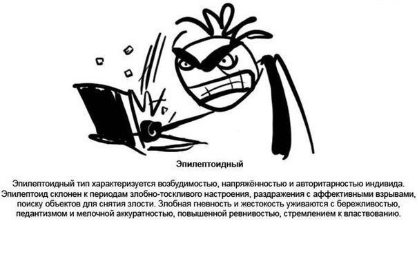 Los psicotipos humanos en dibujos temáticos. - 6