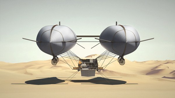 Concepto del hogar volante Wolke 7<br>Diseñado por Timon Sager.