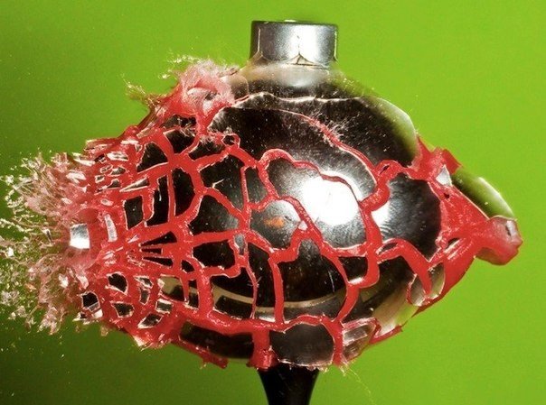 Fotograf Alan Seller i jego rozbijające się bombki świeżości, wypełnione kolorowym piaskem. - 6