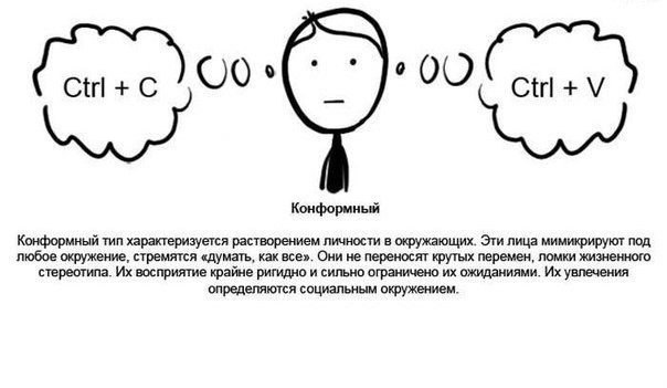 Los psicotipos humanos en dibujos temáticos. - 7