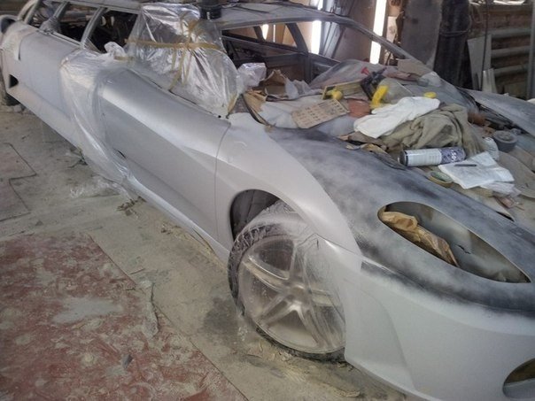 Переделка в лимузин Ferrari F-430 из Peugeot 406. - 5