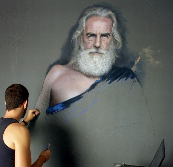 Photorealistic portraits by Rubén Belónso.