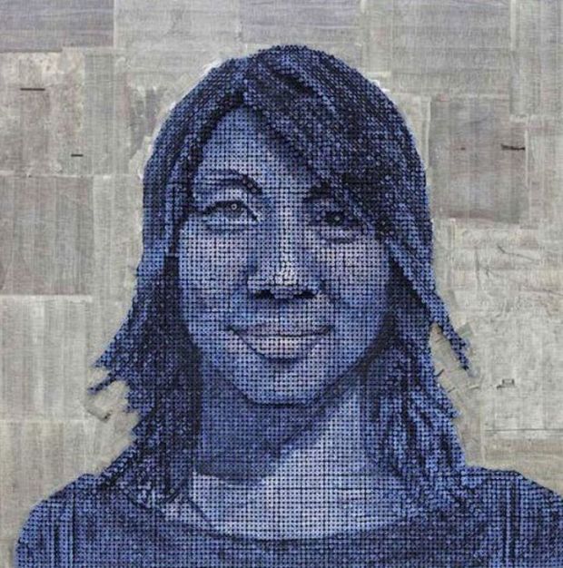 Американський худентель Ендрю Майєрс (Andrew Myers) створює 3D-портрети людей зі шруру ги. - 5