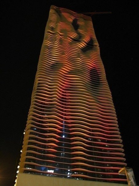 Der höchste Wolkenkratzer der Welt wurde als das Gebäude Aqua in Chicago anerkannt. - 5