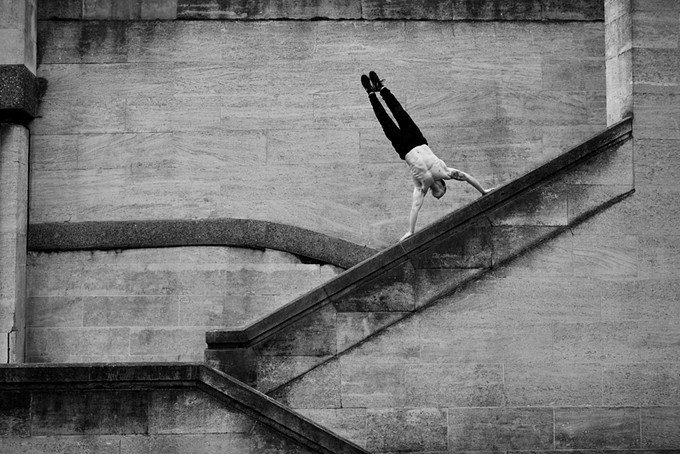 Freerunner — совместный проект чемпиона мира по паркуру Тима Шиффа и английского фотографа по прозвищу Пип. Серия снята на улицах Лондона - 5