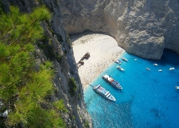 Bahía de Navagio, isla de Zacínfos, Grecia.