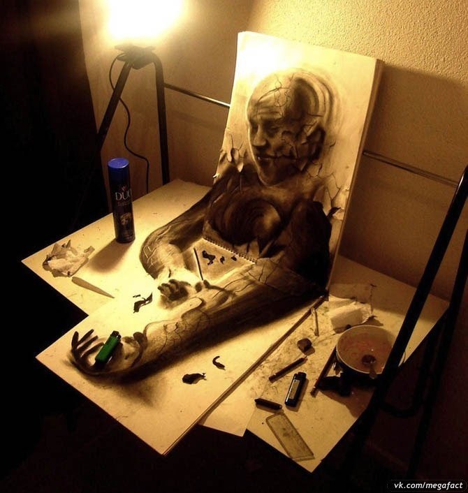 Потрясающие трехмерные рисунки. - 5