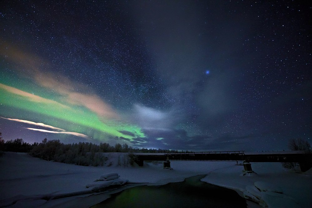 Північне сяйво, Мурманська область, Росія