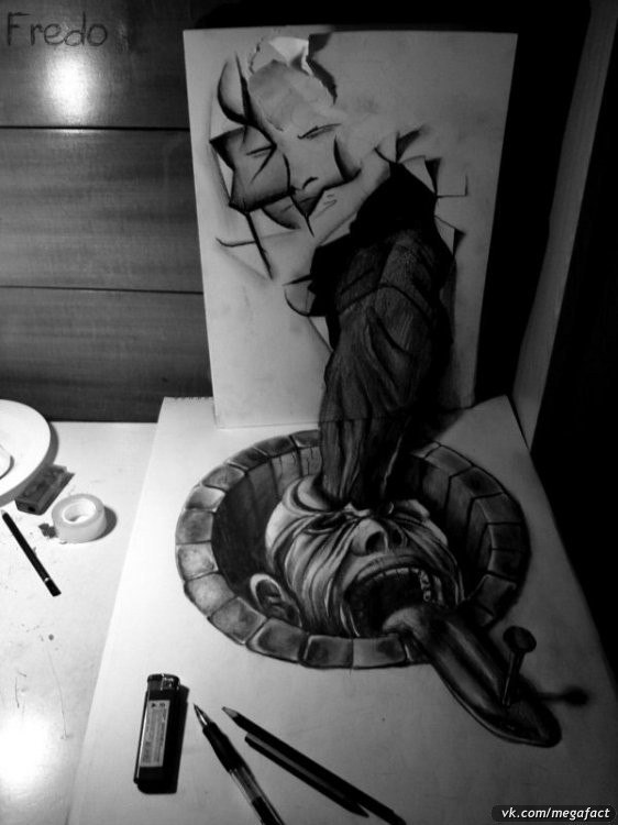 Потрясающие трехмерные рисунки. - 6