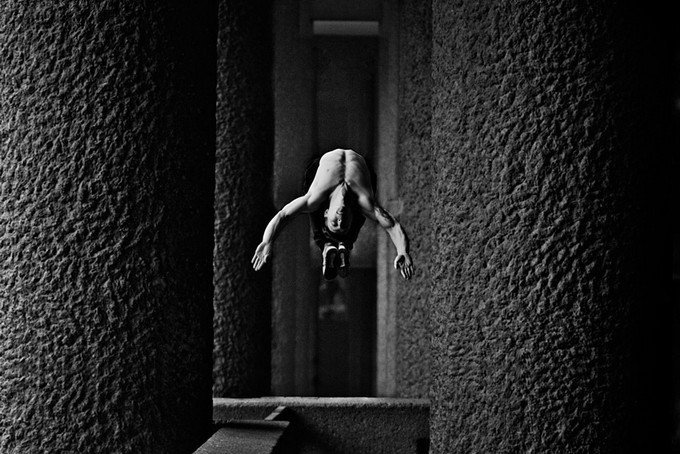 Freerunner — совместный проект чемпиона мира по паркуру Тима Шиффа и английского фотографа по прозвищу Пип. Серия снята на улицах Лондона - 8