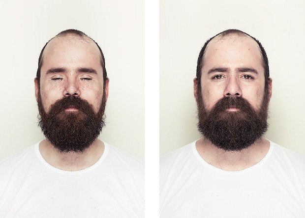 Der Fotograf Alex John Beck hat eine ungewönde Serie von Porträts erstellt: Er nutzte die Prinzipien der Symmetrie und spiegelte zunächst die linke Hälfte des Gesichts, und anschließend auch die rechte Hälfte, bei derselben Person. - 8