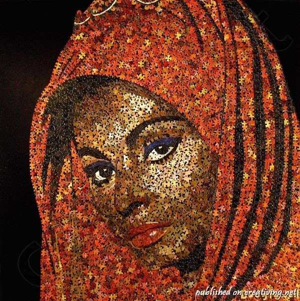 50-летний американский художник-экспериментатор Дуг Пауэлл (Doug Powell) собирает оригинальные картины с помощью разрозненных кусочков пазлов.