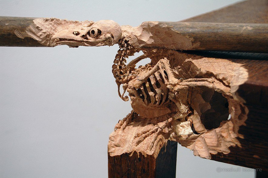 Maskull Lasserre. Высокоточная резьба по дереву.