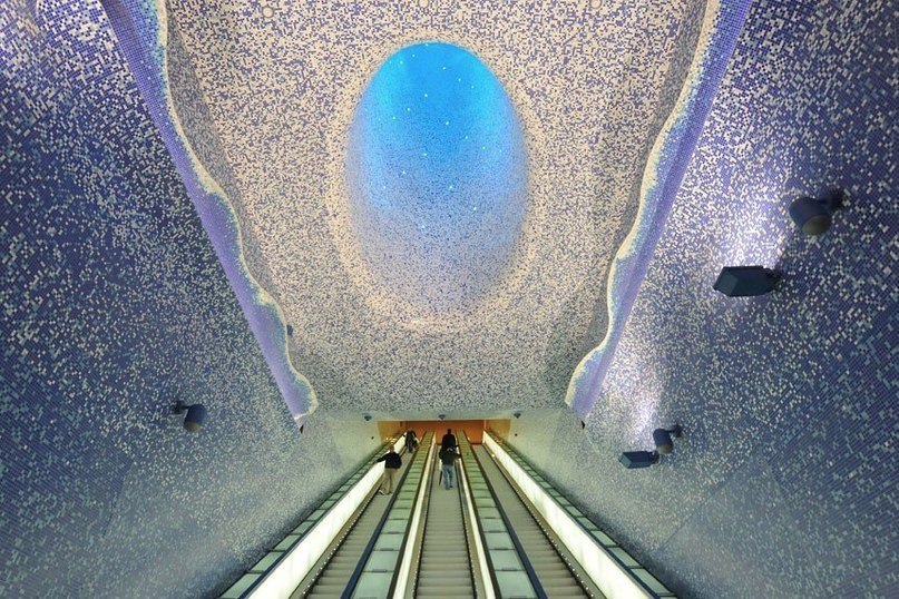 Toledo Metro Station in Naples, Italy