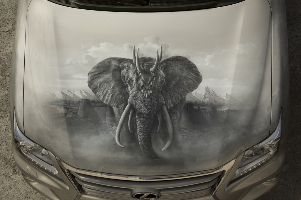 La temática de los animales en la aerografía aplicada a automóviles. - 6