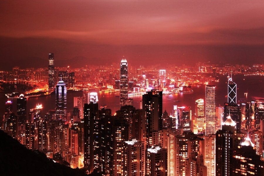 Ночной Гонконг, Китай