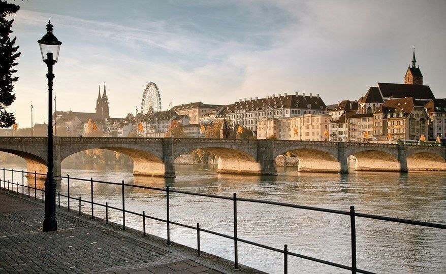 Вид на Базель, Швейцария
