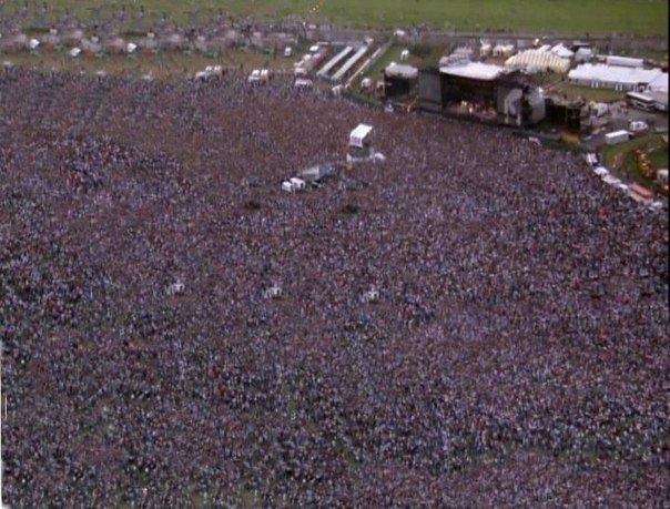 Fotos de los conciertos de Michael Jackson.