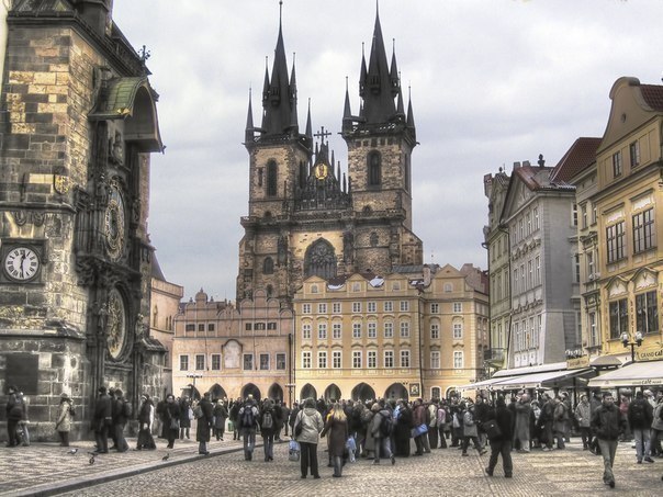 On the street in Prague, Czech Republic