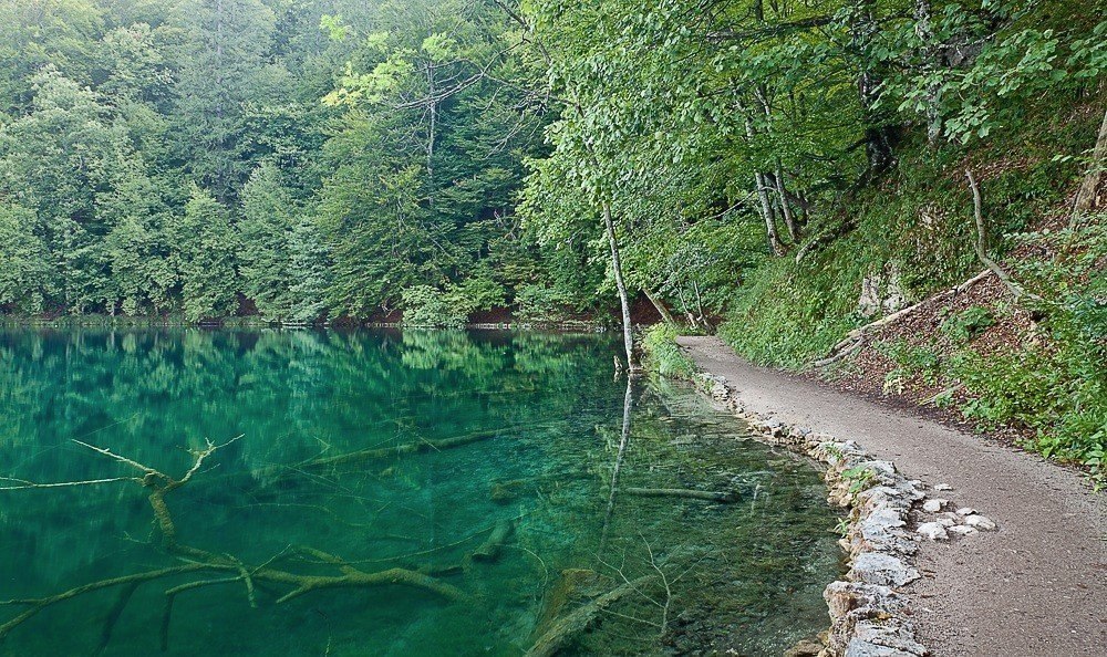 Вид у Плитвицких озер, Хорватия