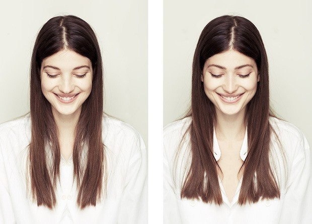 Der Fotograf Alex John Beck hat eine ungewönde Serie von Porträts erstellt: Er nutzte die Prinzipien der Symmetrie und spiegelte zunächst die linke Hälfte des Gesichts, und anschließend auch die rechte Hälfte, bei derselben Person. - 2