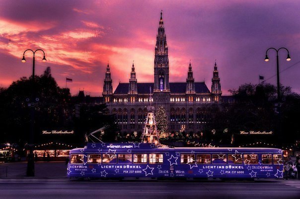 Ночная Вена, Австрия