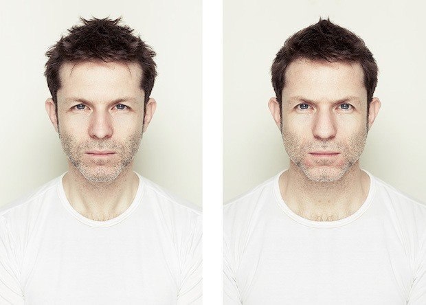Der Fotograf Alex John Beck hat eine ungewönde Serie von Porträts erstellt: Er nutzte die Prinzipien der Symmetrie und spiegelte zunächst die linke Hälfte des Gesichts, und anschließend auch die rechte Hälfte, bei derselben Person. - 5