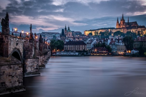 Evening in Prague, Czech Republic