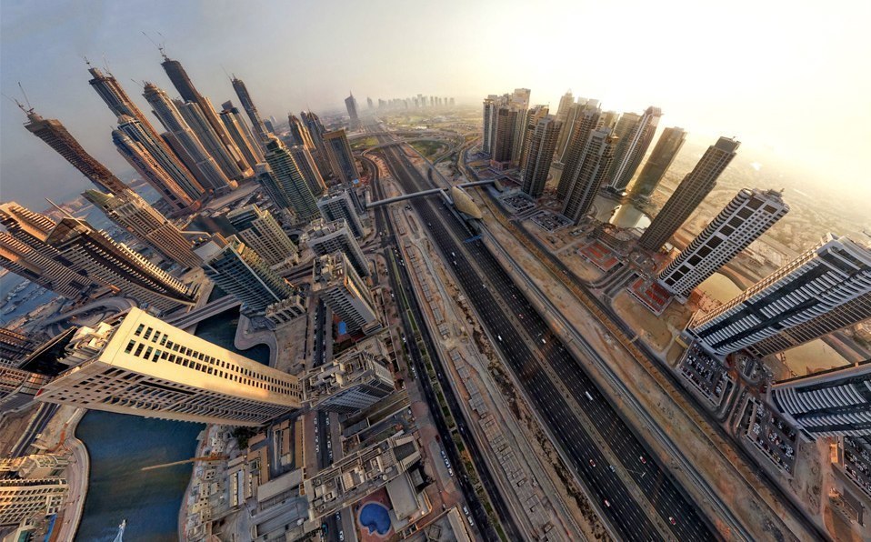 Вид на Дубай, ОАЭ