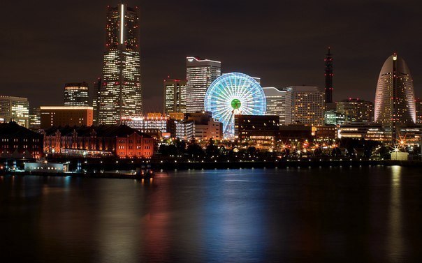 Abendliche Yokohama