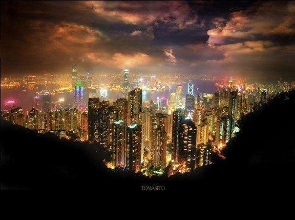 Night Hong Kong, China