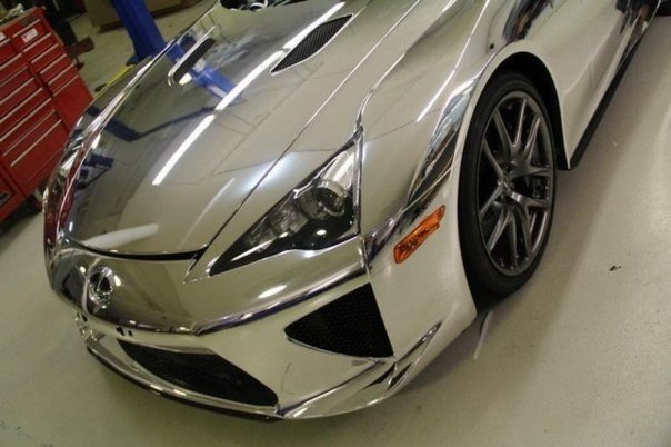 Хромированный суперкар - Chrom Lexus LFA
