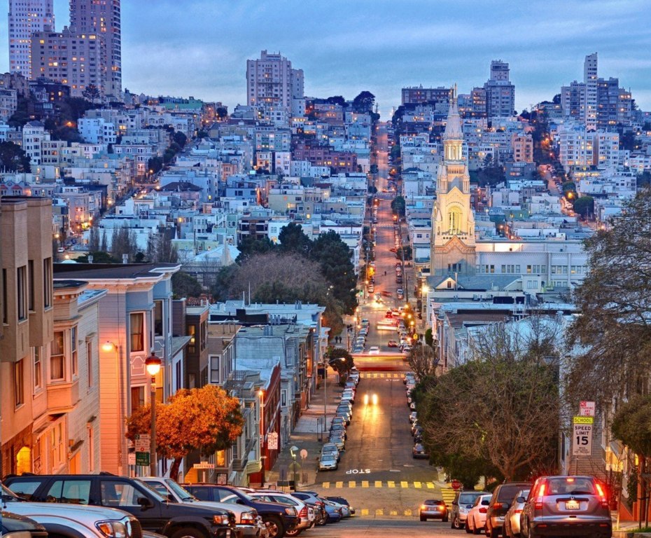 Улица Сан-Франциско, Штат Калифорния, США