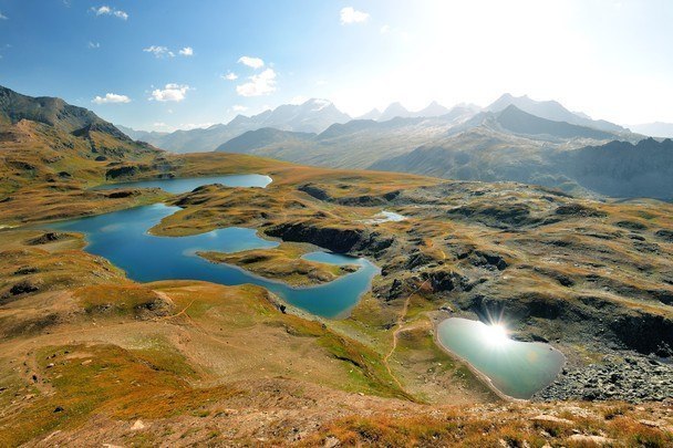 Озера Россет в регионе Валле-д’Аоста, Италия