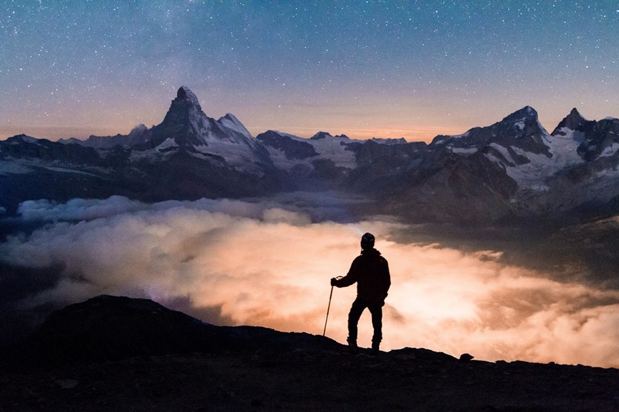 На вершині гори Оберротхорн, Швейцарія