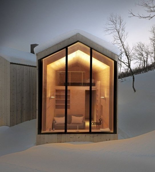 Дача по-норвежски: деревянный дом с панорамными окнами - 9