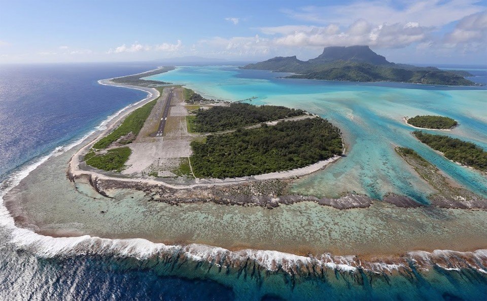 Полет над Бора-Бора, Французская Полинезия