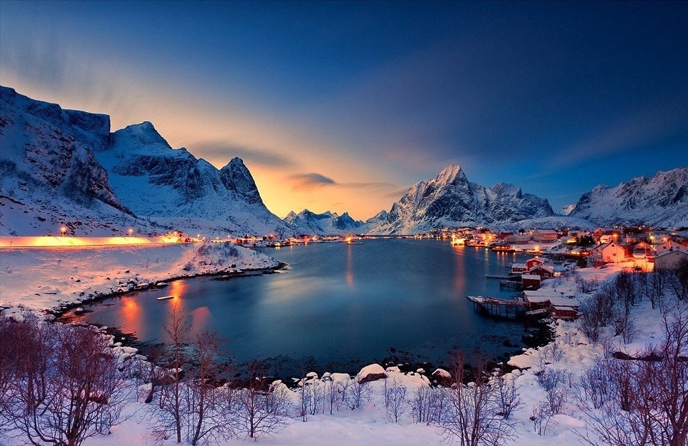 The village of Rhine, Norway