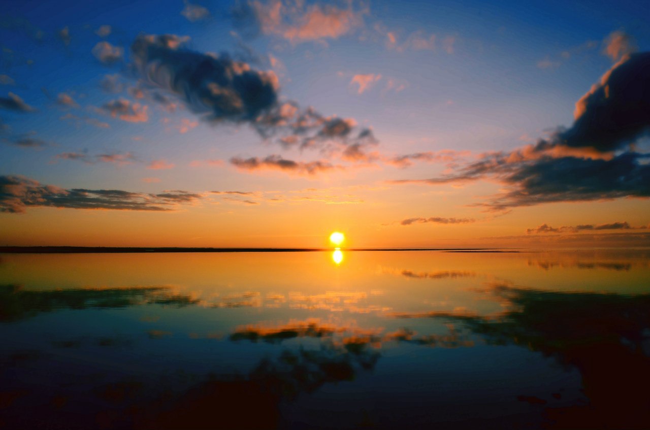 Закат на Белом море