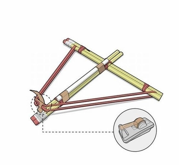 Офисный мини арбалет. Для тех, кому скучно на работе - 5