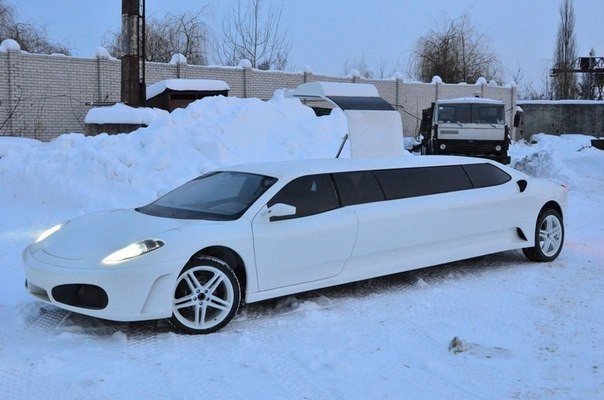 Переделка в лимузин Ferrari F-430 из Peugeot 406 - 9