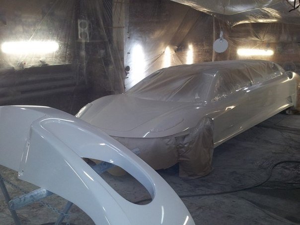 Переделка в лимузин Ferrari F-430 из Peugeot 406 - 6