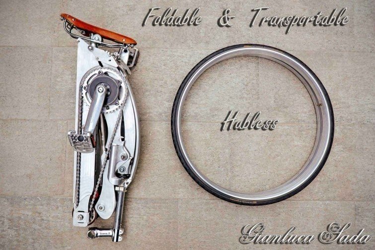 Удивительный велосипед, складывающийся до размера зонтика