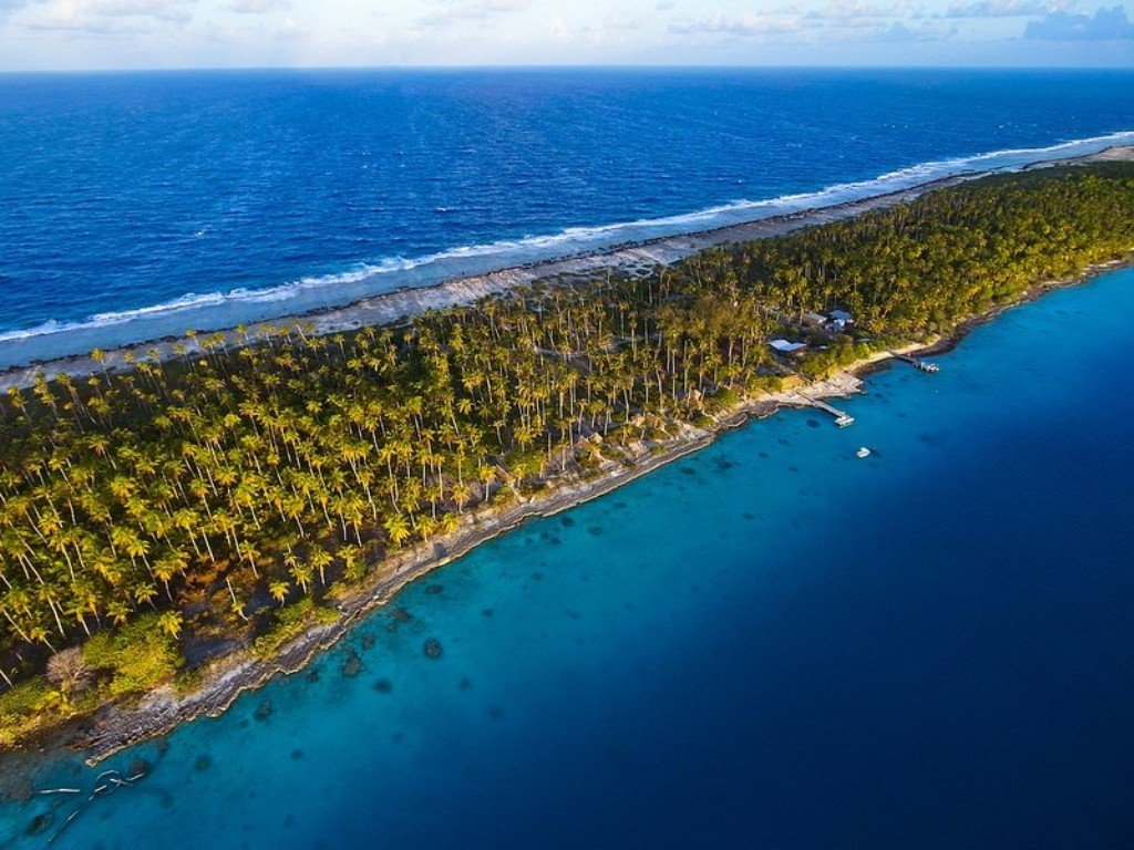 Полинезийский рай с высоты воздушного змея