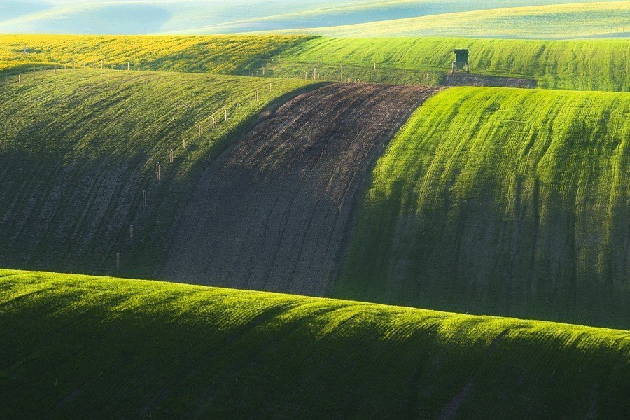 Невероятно холмистые поля Моравии - 3