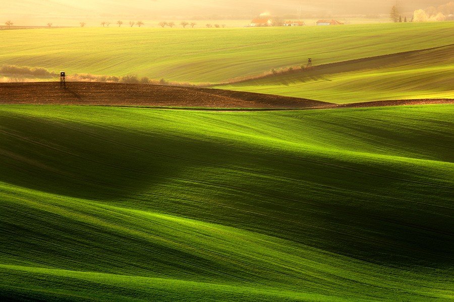 Невероятно холмистые поля Моравии - 2