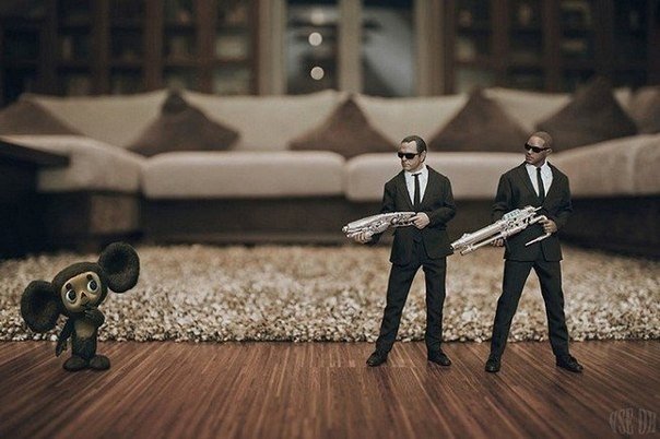 Игрушечные герои в реальной жизни