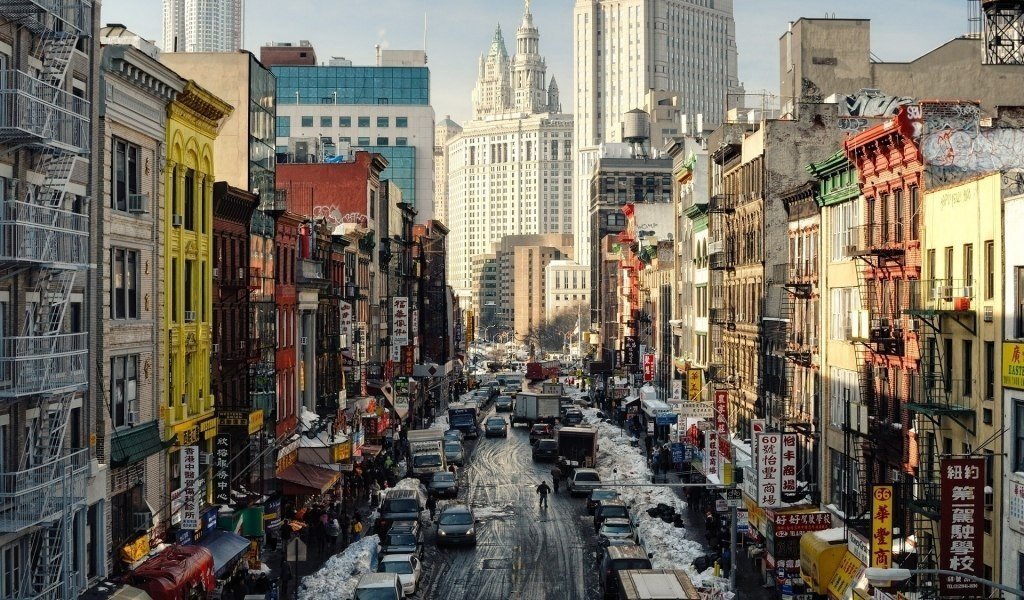 Зимний Нью-Йорк, США