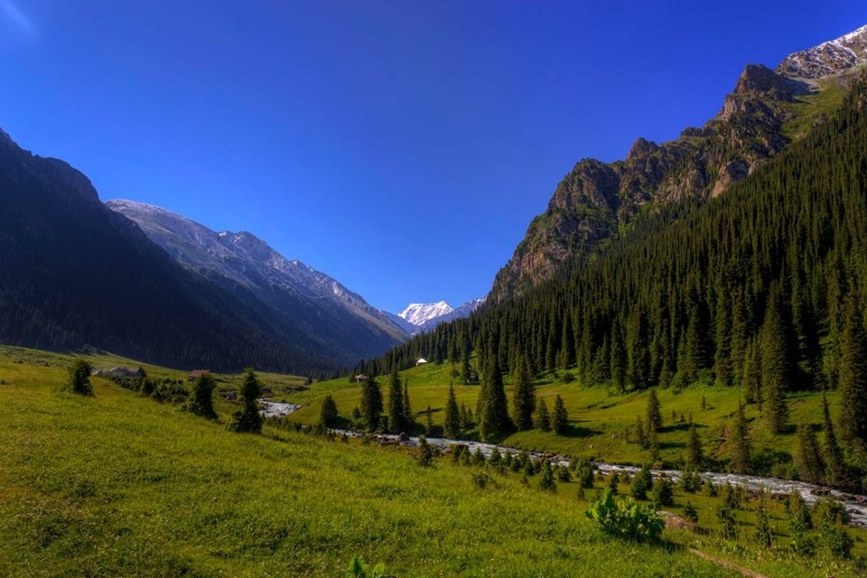 Горный перевал в Кыргызстане